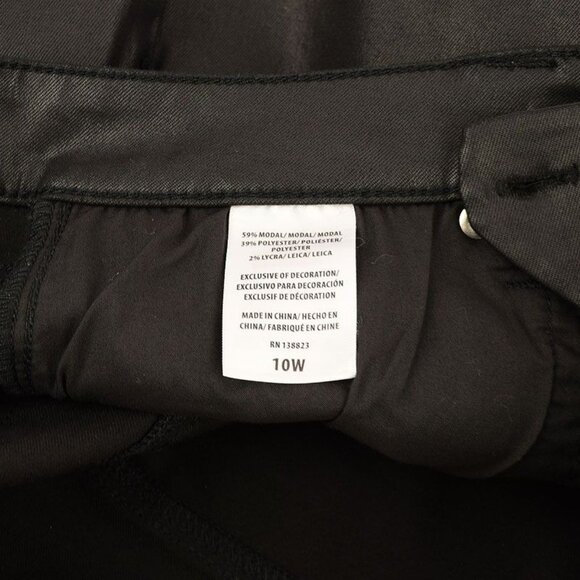 Idyllwind Black Gypsy High Rise Coated Lace-Up Shorts Size 10 - Picture 3 of 4